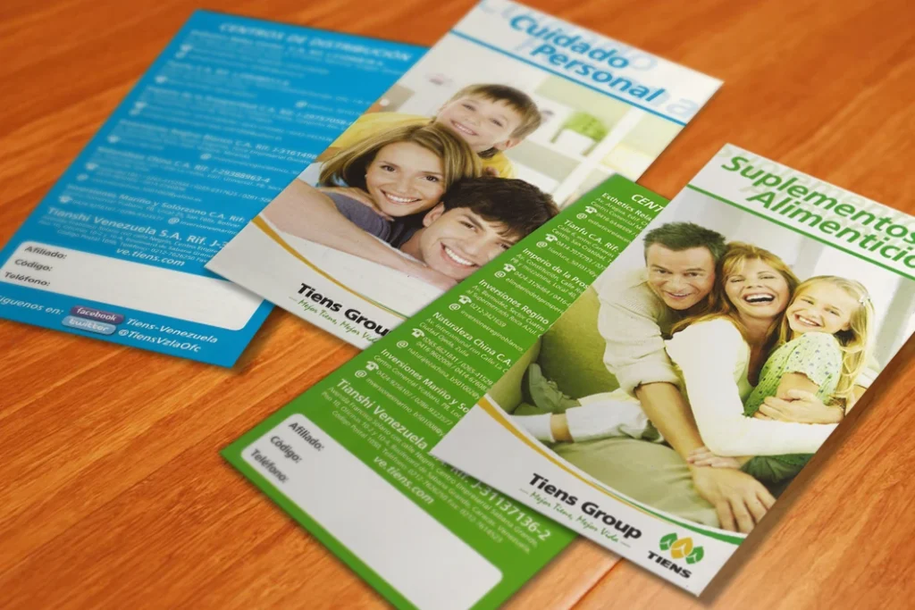 Folleto desplegable para Tiens -3 Folleto desplegable para Tiens -3