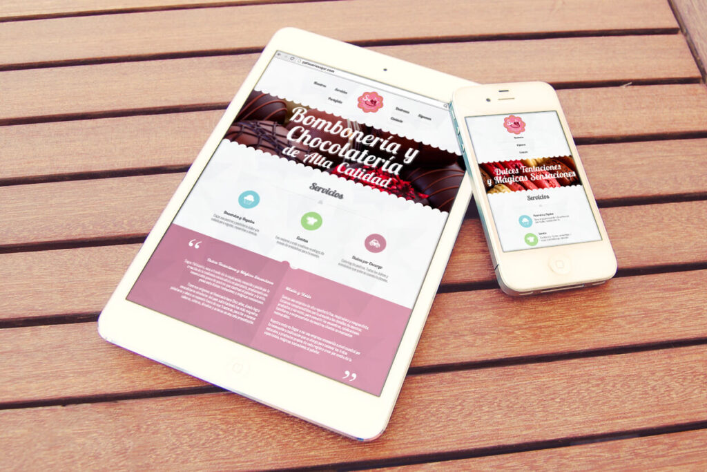 Web de Sugar Patisserie - mobile Web de Sugar Patisserie - mobile