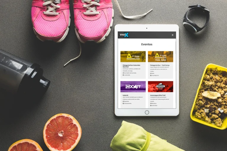 Sitio web de TMX Team tablet