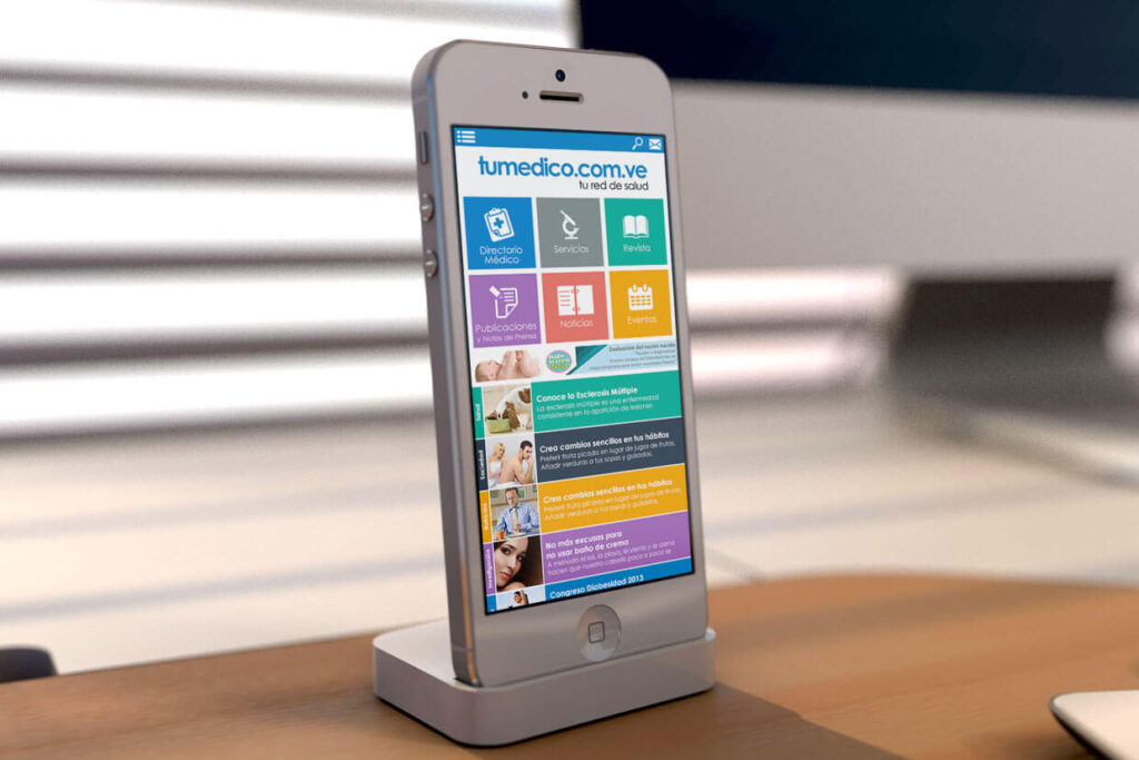 Homepage de Tumedico - mobile Homepage de Tumedico - mobile