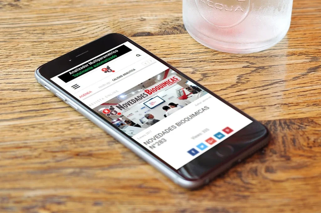 Sitio Web de Novedades Bioquímicas - Mobile