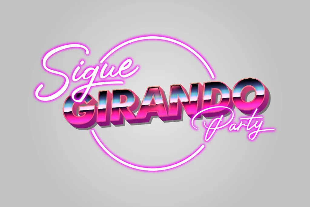Branding de Sigue Girando Party - Logo a color Branding de Sigue Girando Party - Logo a color