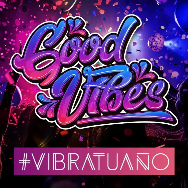 Publicación para Instagram de Sigue Girando Party con #Vibratuaño